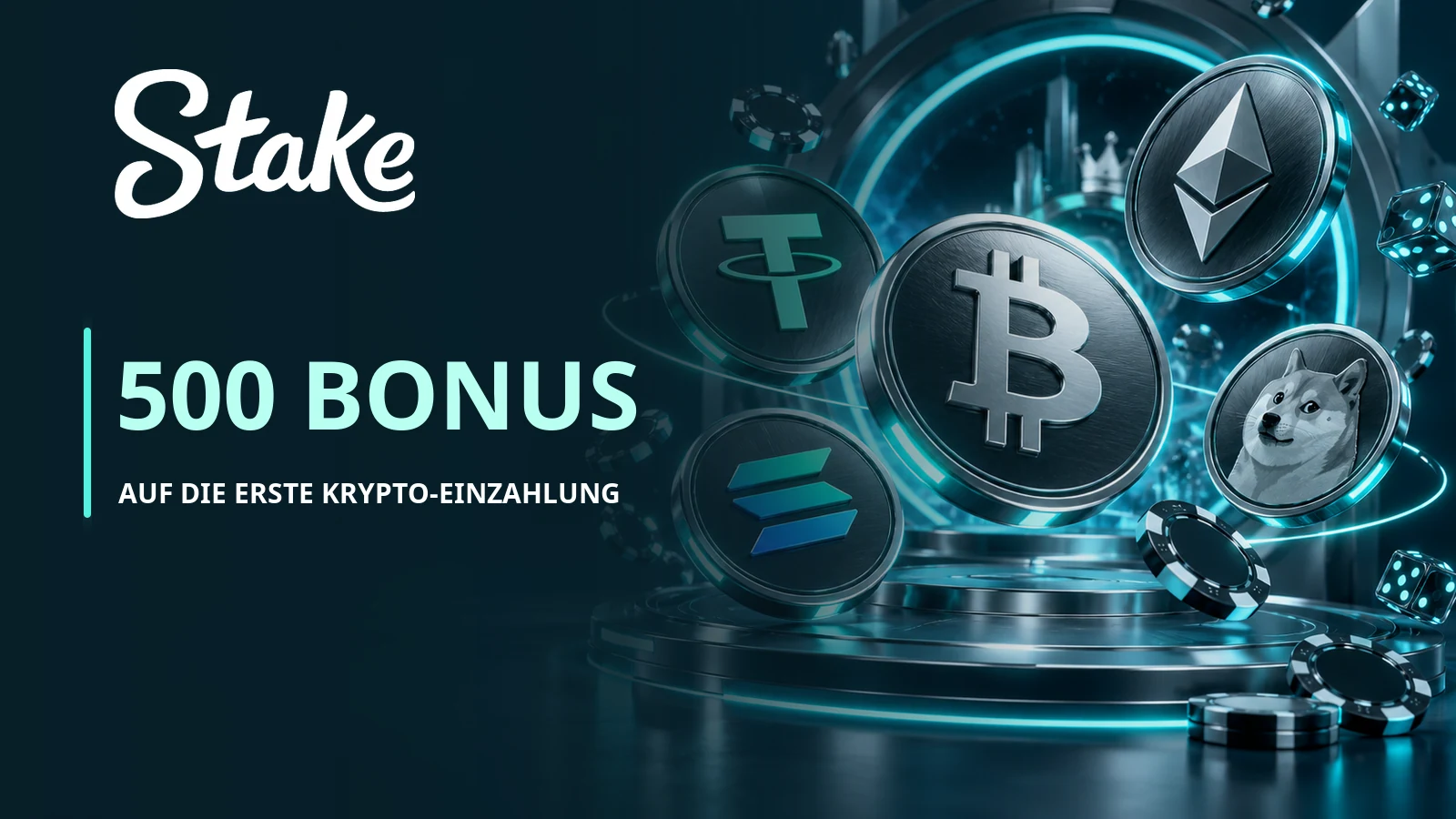 500-%-Bonus auf die erste Krypto-Einzahlung