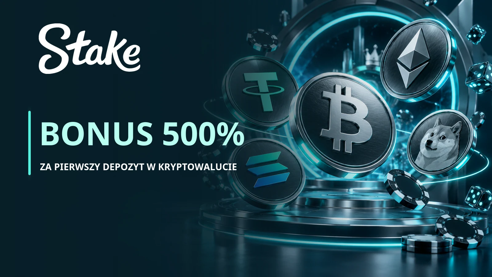 Bonus 500% za pierwszy depozyt krypto